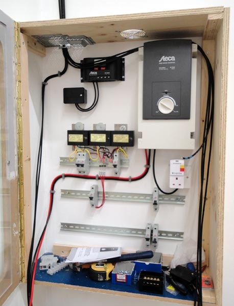 Power distribution cabinet in progress