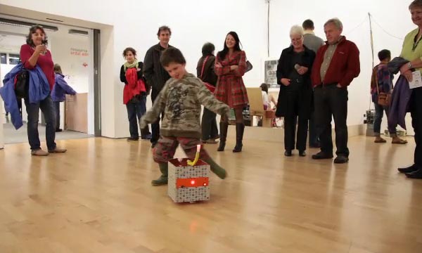 Dance for Thingy robot and child